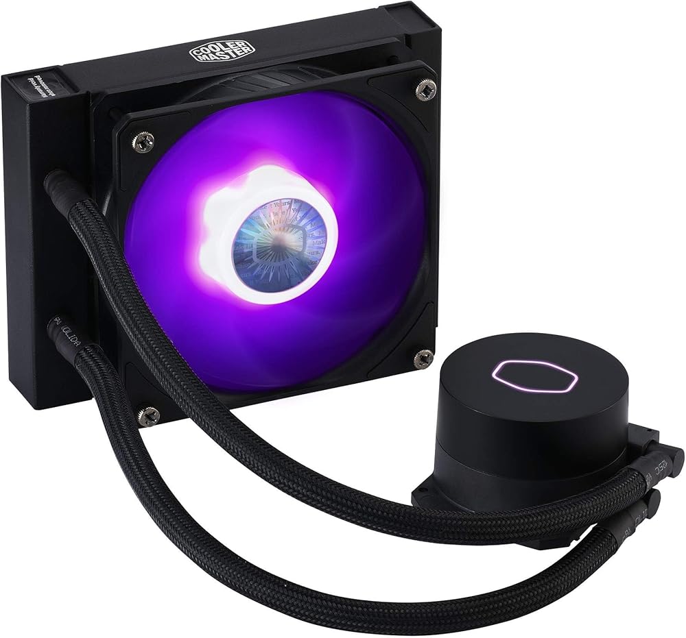 Cooler Master MasterLiquid ML240L RGB Close-Loop CPU Liquid Cooler with 240mm Radiator, Dual Chamber RGB Pump, and RGB Lighting thumbnail 3