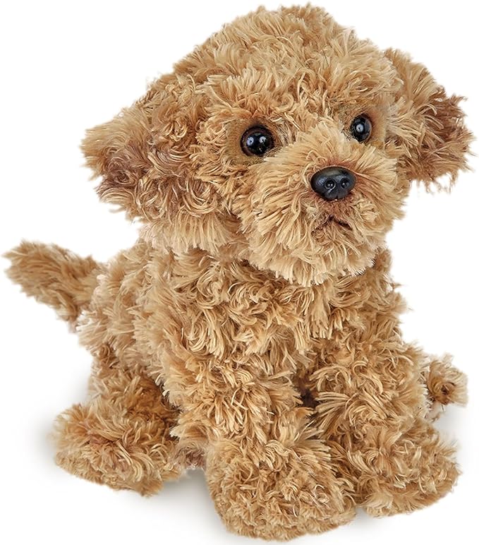 Bearington Lovely Doodles Caramel Dog Stuffed Animal 14 in - Puppy Stuffed Animals - Plush Dog Toys for Kids Goldendoodle Labradoodle Plushies - for Ages 3-14