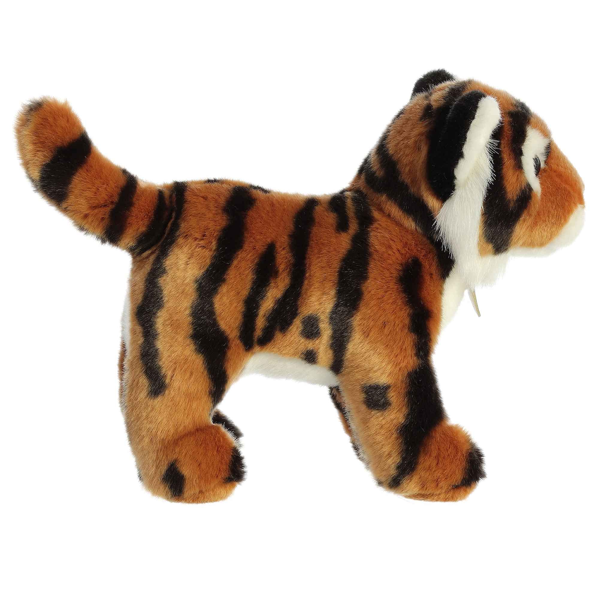 Aurora(r) Realistic Miyoni(r) Bengal Tiger Stuffed Animal - Lifelike Detail - Cherished Companionship - Brown 10 Inches - Image 3