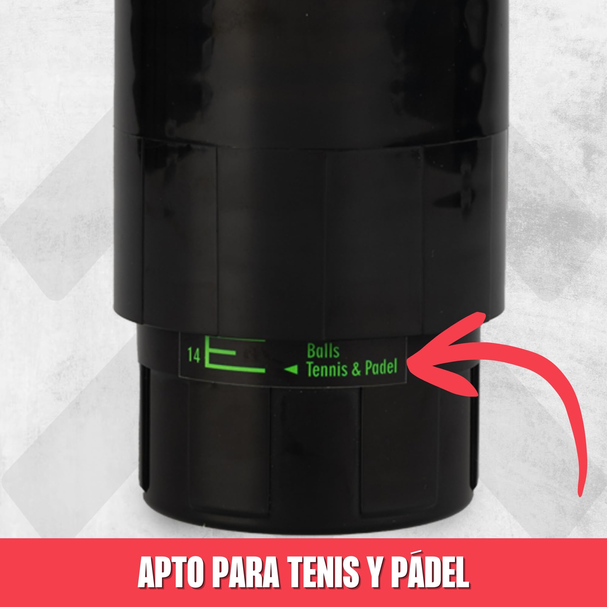 MATCHU - Regulador de Presión para Pádel y Pelotas de Tenis - Soporte de Presión - Reparador de Presión - Presurizer de Bolas - Guardián de Presión - Ahorro de Presión - Extender la Vida Útil - Negro