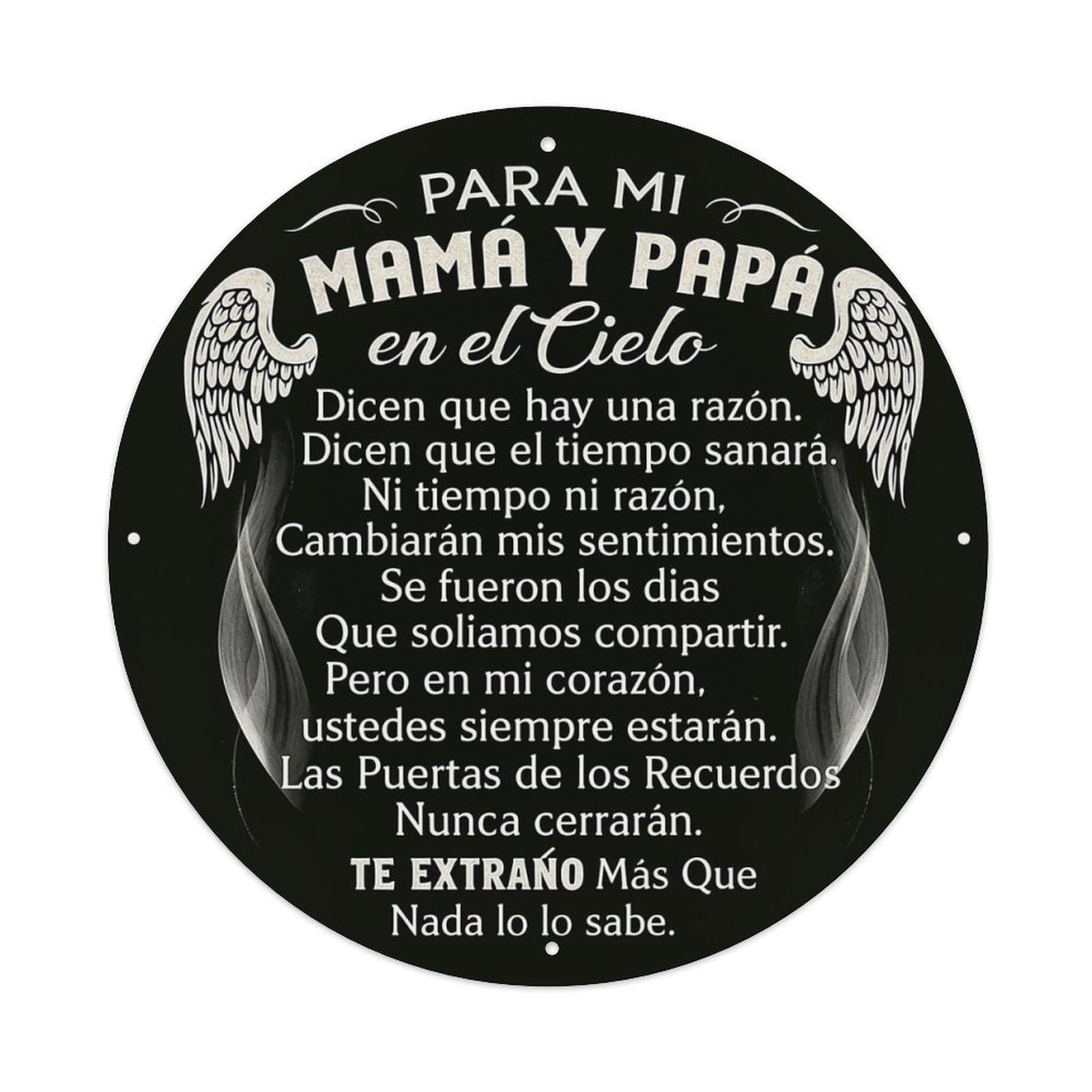 Jdyansheng Vintage Para Mi Mama Y Papa Tin Sign Metal Poster Metal Signs For Home Man Cave Bar Cafe Kitchen Laundry Room Wall Decorations 8X8 Inches