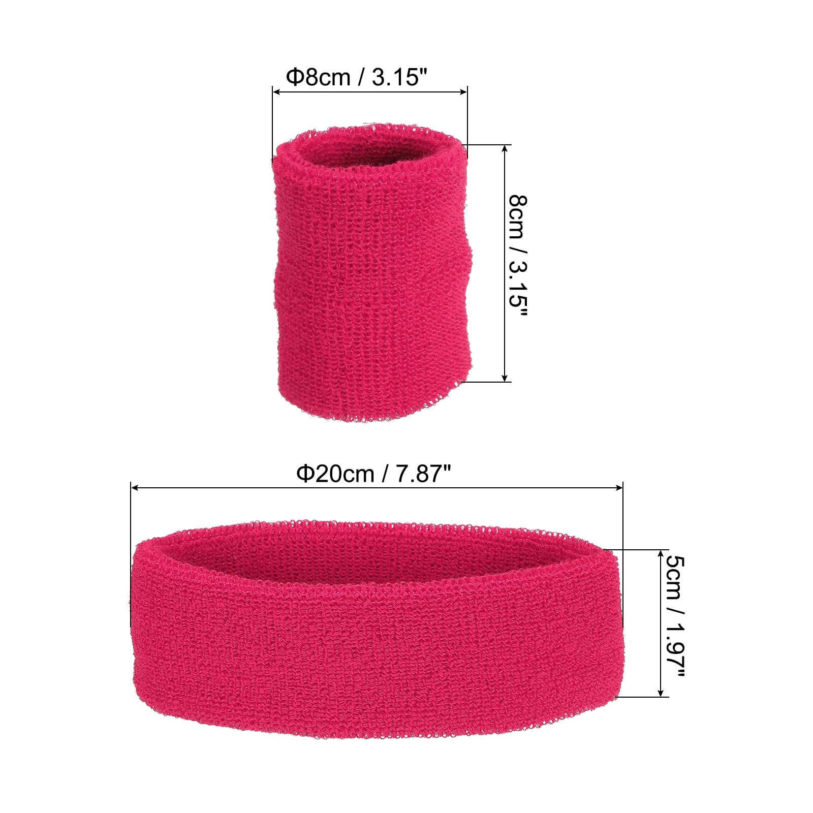 PATIKIL Sports Wristbands Headband Set - Image 2