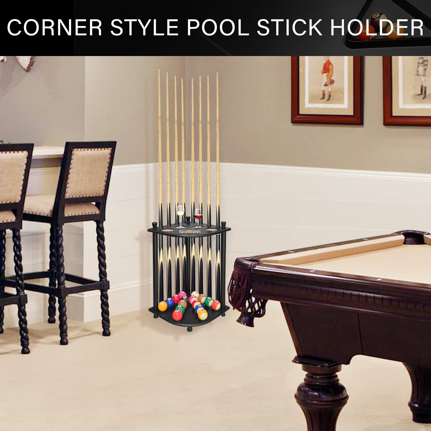 Horn Cue Stick Holder