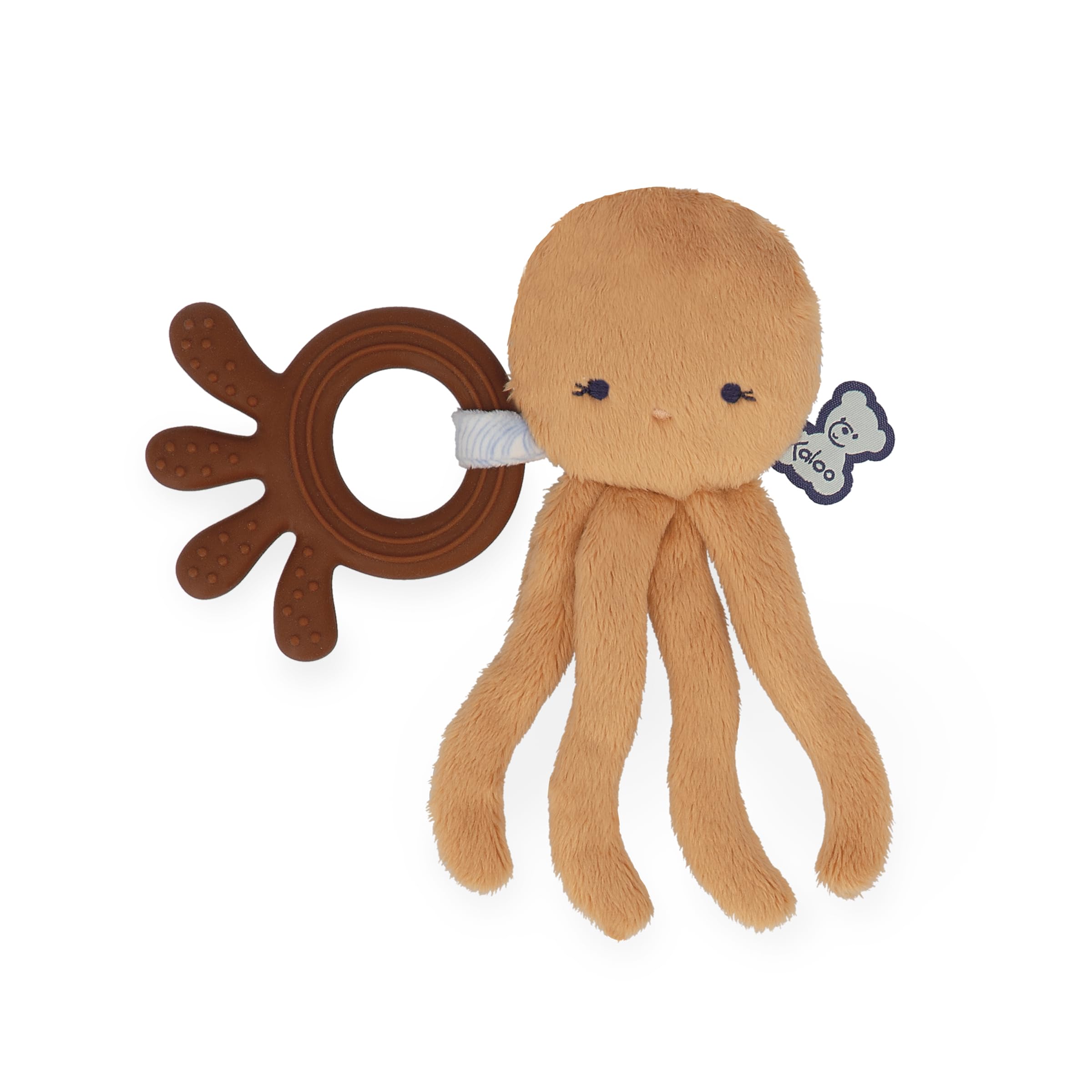 Kaloo - Silicone Baby Teether - Octopus Shape - Teething Toy - Orange - 14x17cm - from Birth - K21100
