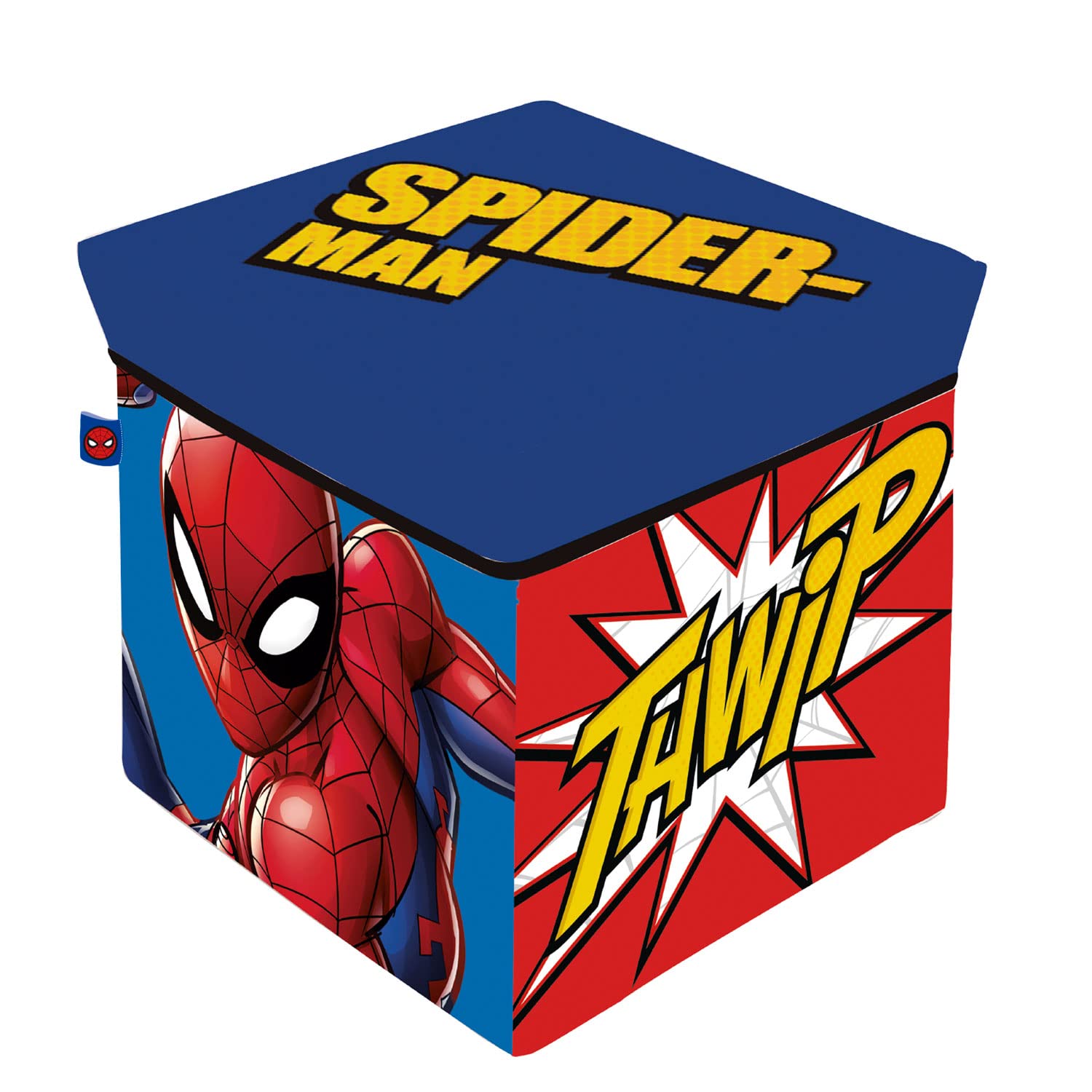 Arditex per Spiderman. Pouf Contenitore Portagiochi 30x30x30cm