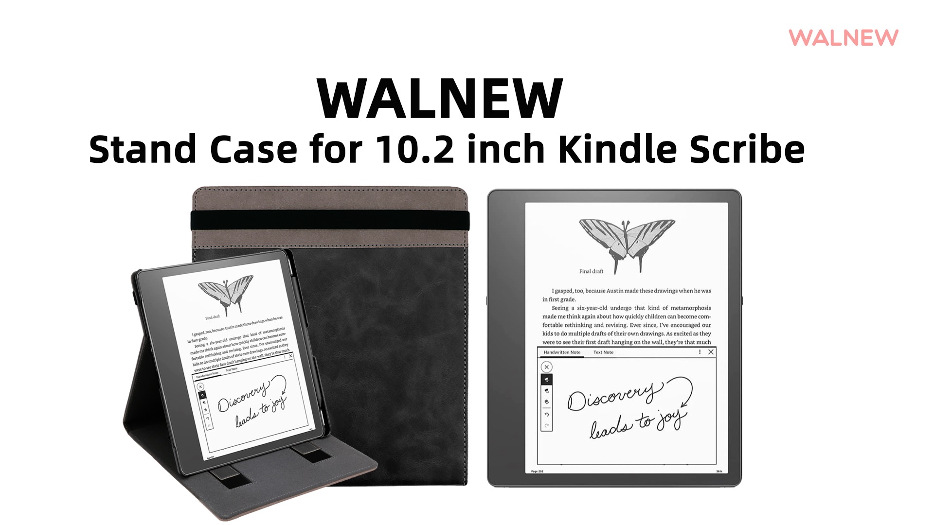 For Amazon Kindle Scribe 10.2 Inch 2022, 360 Degree Rotating Stand Shell Drop Protective Multi-viewing Angle Holder Folio Cover Case For Amazon Kindle Scribe 10.2" 2022, Pink - View #10