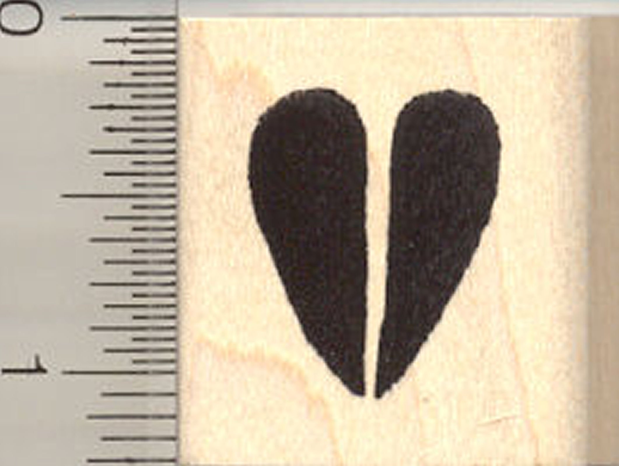 Hoof Print Rubber Stamp, Deer, Moose, Elk Tracks