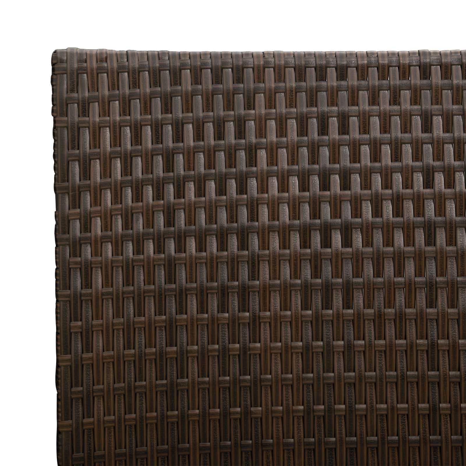 vidaXL Wysoka doniczka 55 x 22 x 70 cm, tak, stylowy, rozszerzony, prostokątny pojemnik na rośliny, odporny na warunki atmosferyczne, rattanowy stojak ogrodowy, elegancka dekoracja na kwiaty