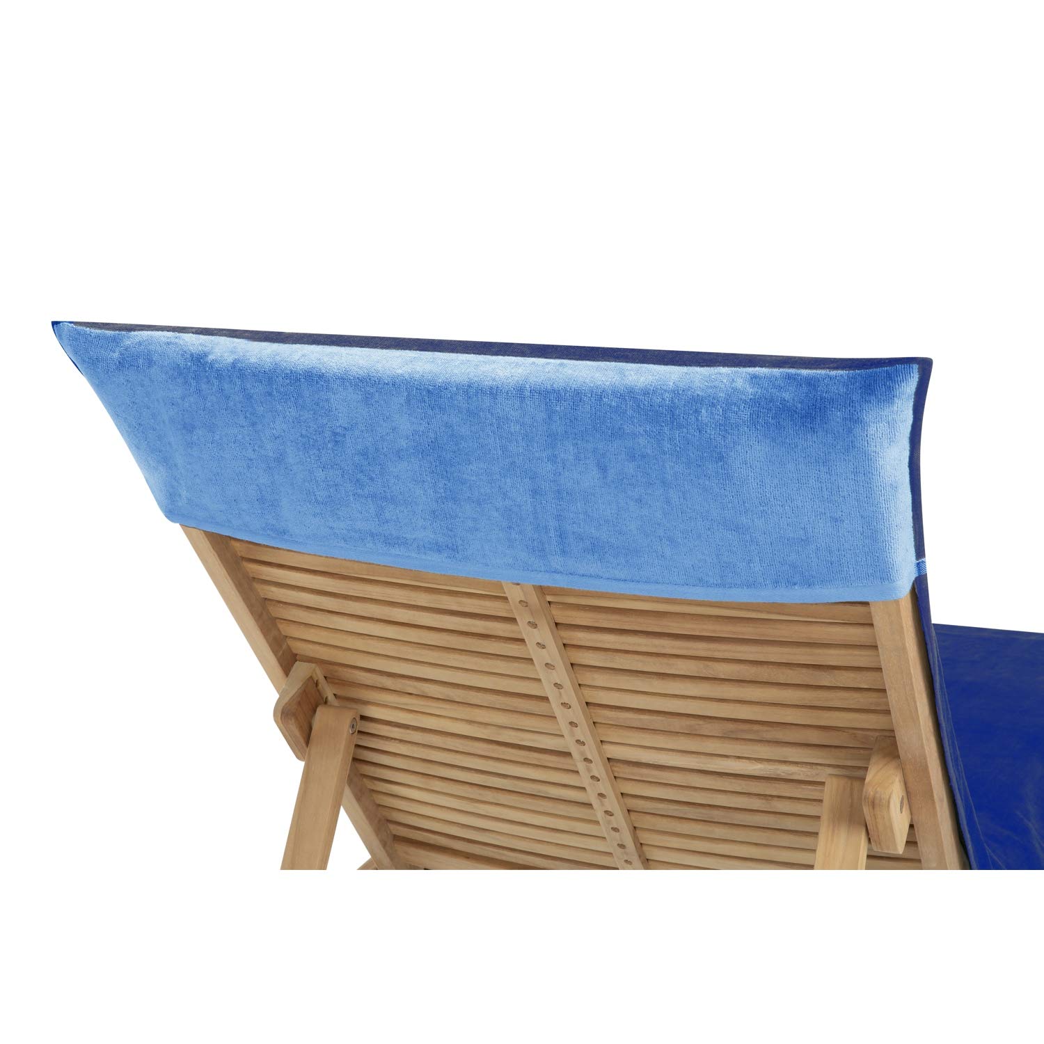 Delindo Lifestyle Pokrowiec frotte na leżak ogrodowy, kotwica, niebieski, XXL, pokrowiec na leżaki, nakładka na leżankę ze 100% bawełny, 83 x 200 cm
