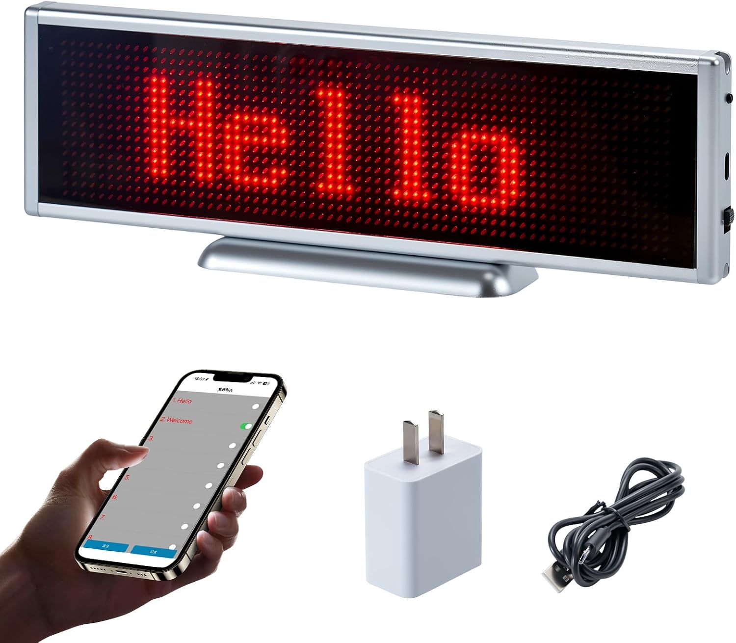 Open Signs LED Display Store signs Board lighted signs scrolling led signs Mobile Phone&PC Changes Wireless Bluetooth LED board programmable led signs