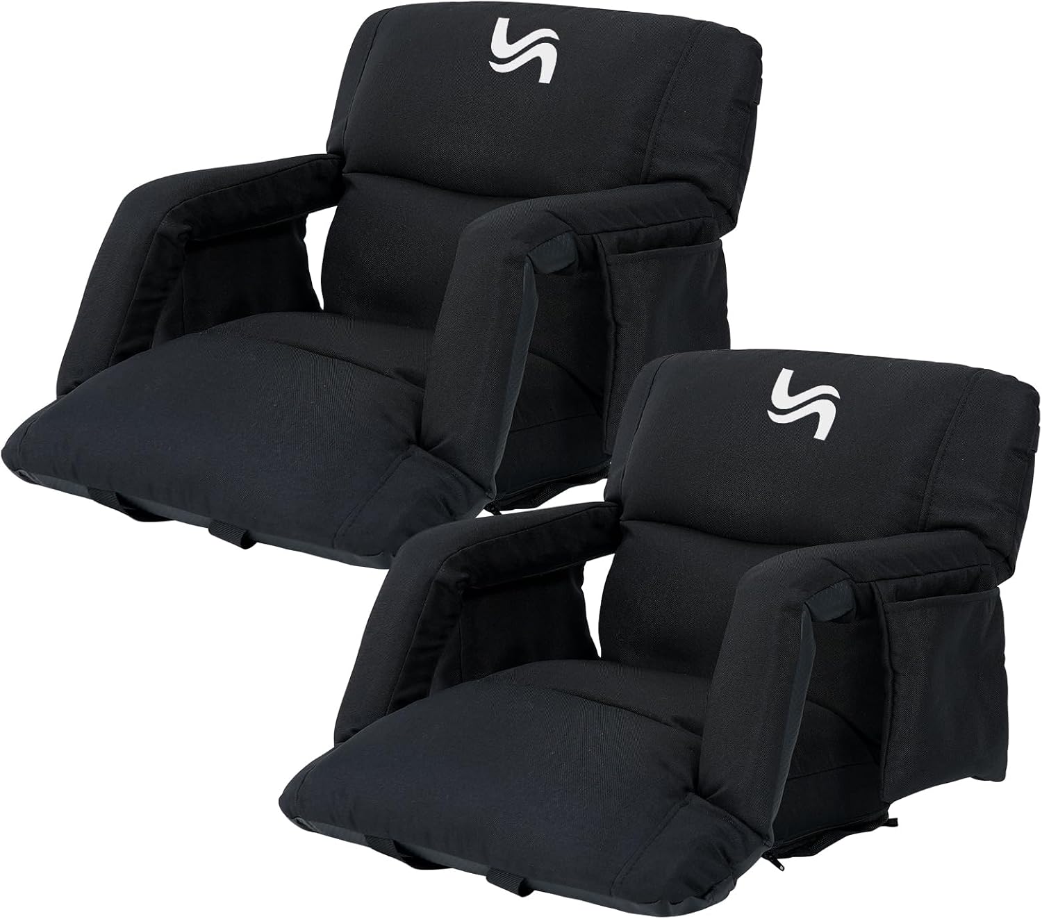 Begonia.K Stadium Seats with Back Support - Sofa Style Design Extra Thick Bleacher Chair with Back and Comfy Cushion - 6 Reclining Positions Bleacher Seat - Ultimate Comfort for Sport Events