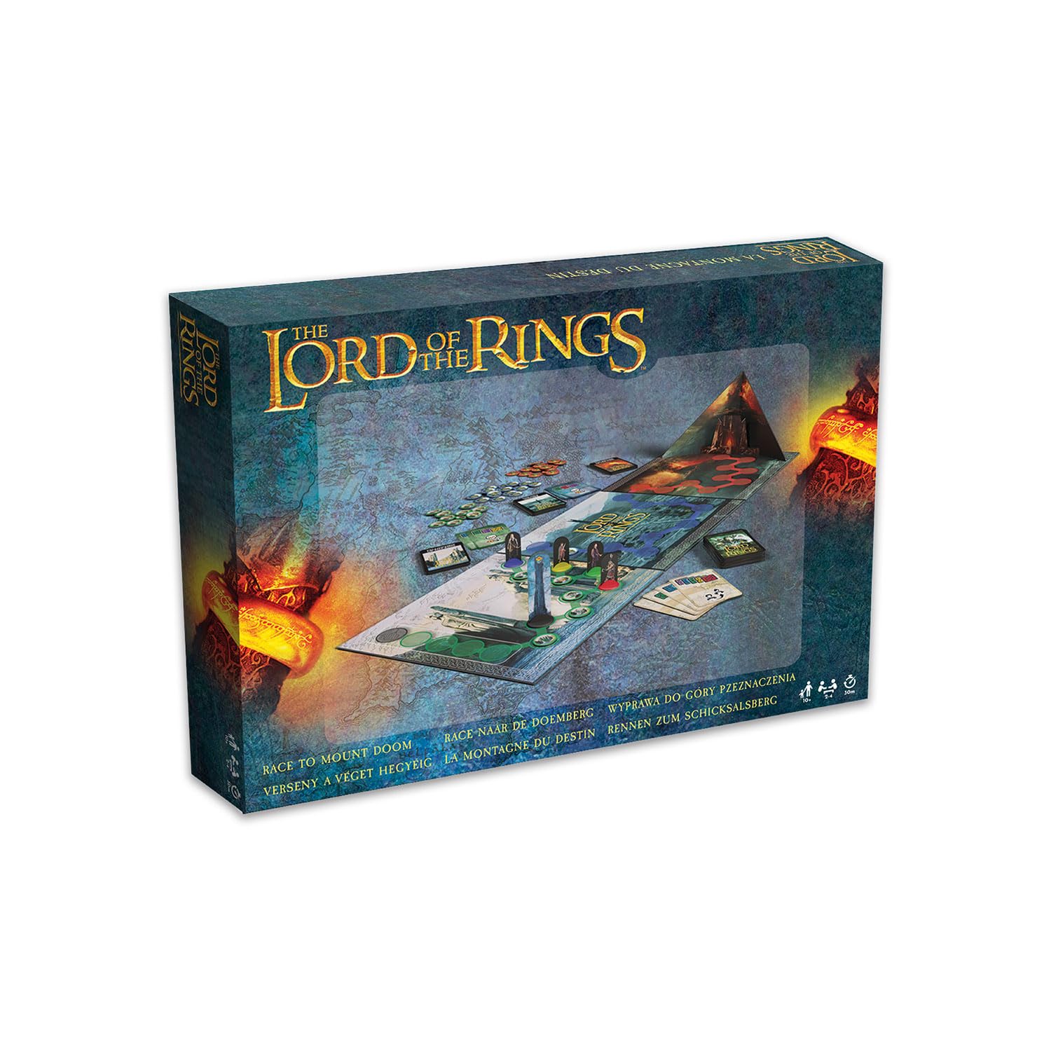 Cartamundi Lord of The Rings - Race To Mount Doom, Defeat Sauron, Save Middle Earth, Easy To Play, Family Board Game