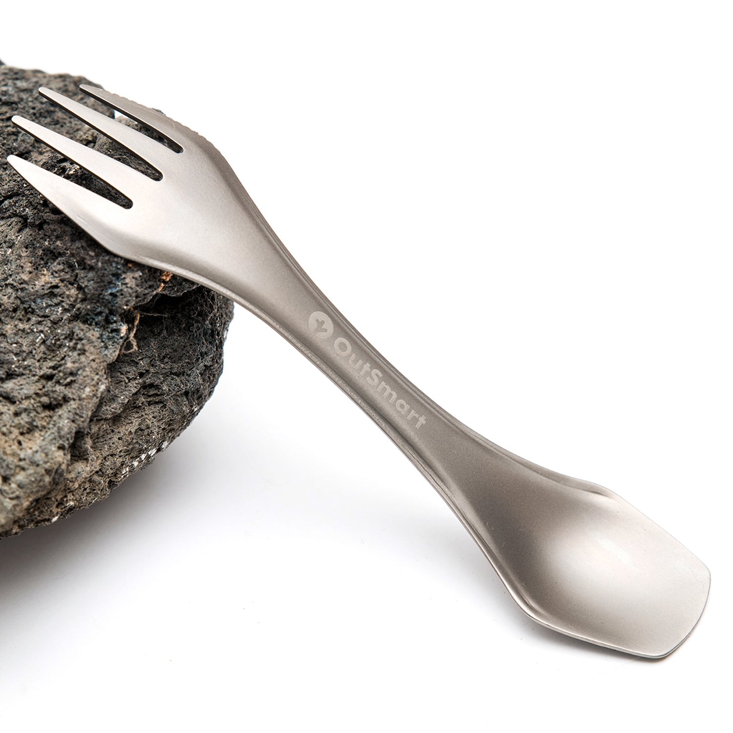 Gear 3 in 1 Ultralight Titanium Spork | Portable and Reusable Multi Tool for Backpacking and Camping | Feed Your Face, Leave No Trace