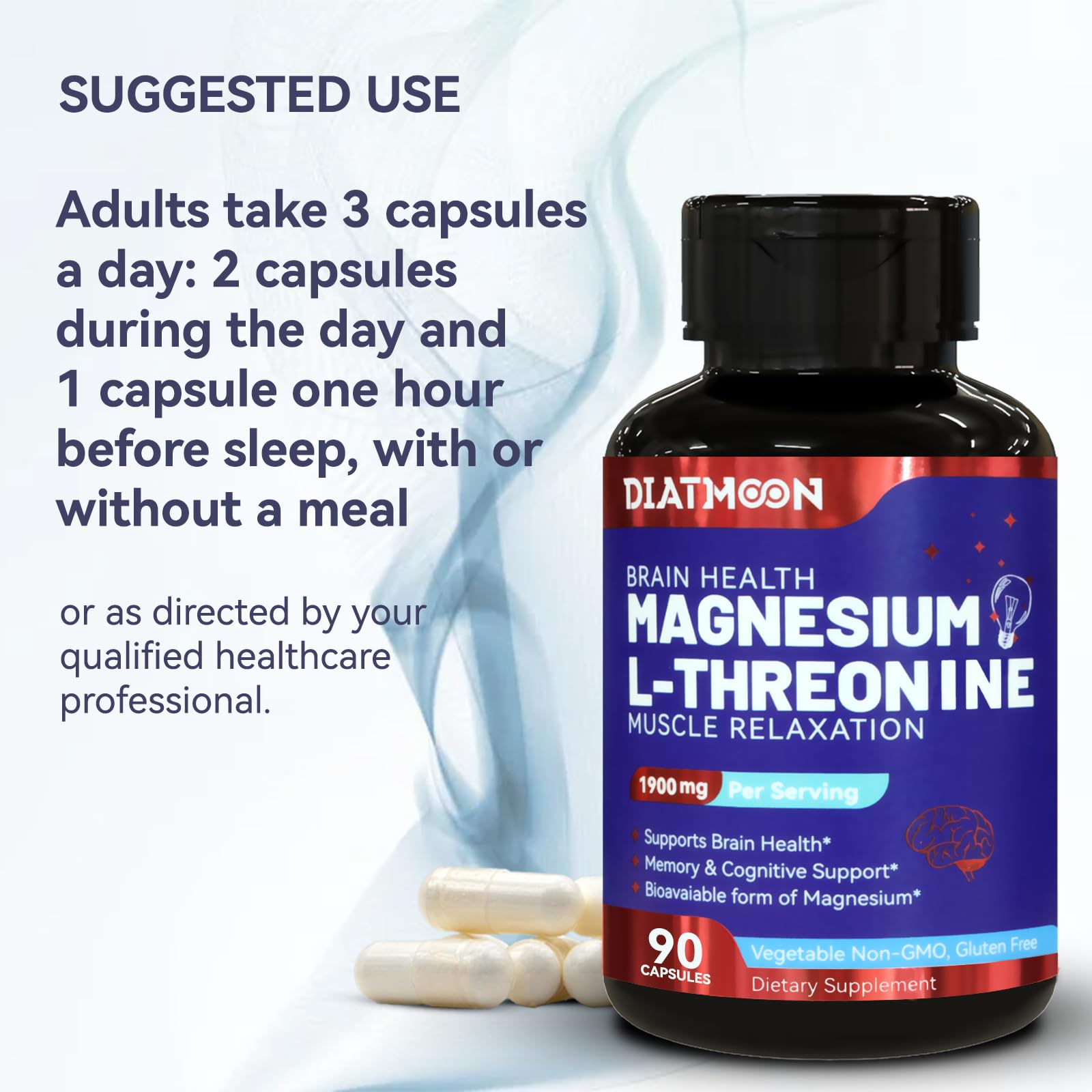 Magnesium L-Threonine, High Absorption Magnesium Supplement,90 Capsules — Amazon image 7