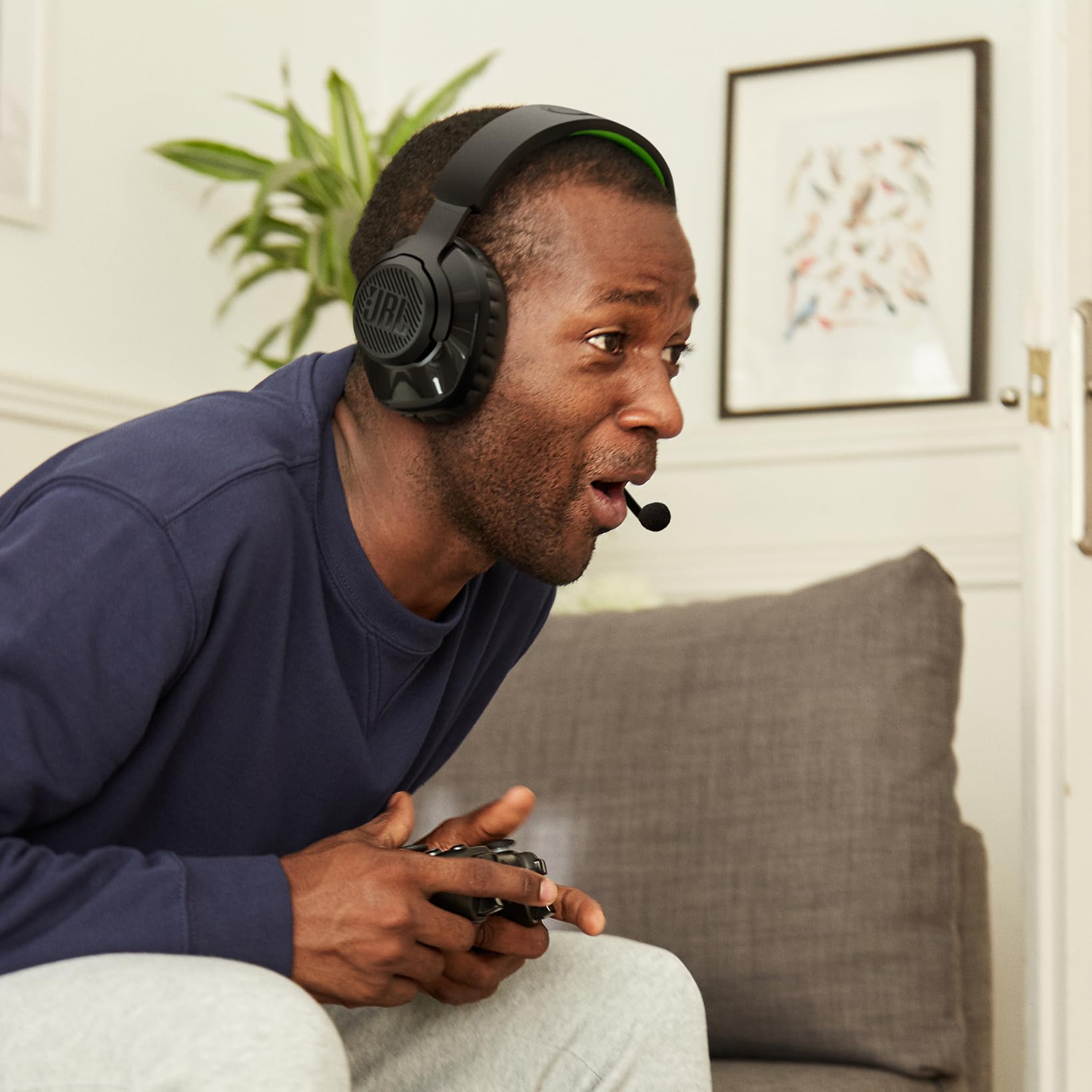 JBL Quantum 360X, Casque gaming sans fil bluetooth pour consoles, son signature Quantum JBL, 22 heures d'autonomie, Noir