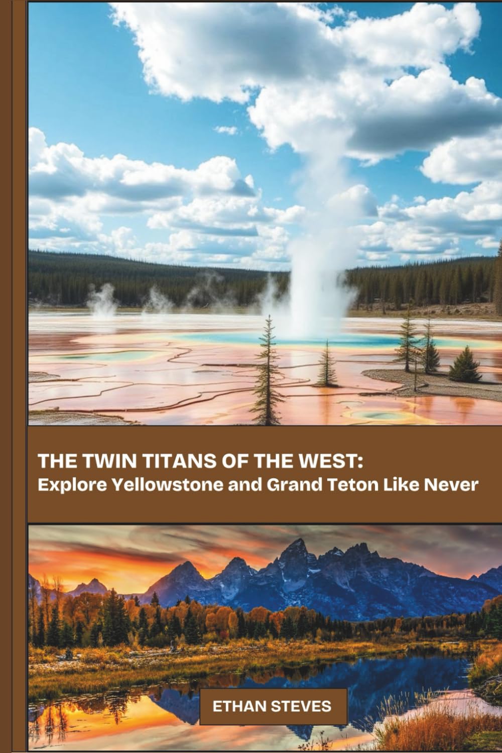 The Twin Titans of the West: Explore Yellowstone and Grand Teton Like Never Before      Paperback – Large Print, July 9, 2025