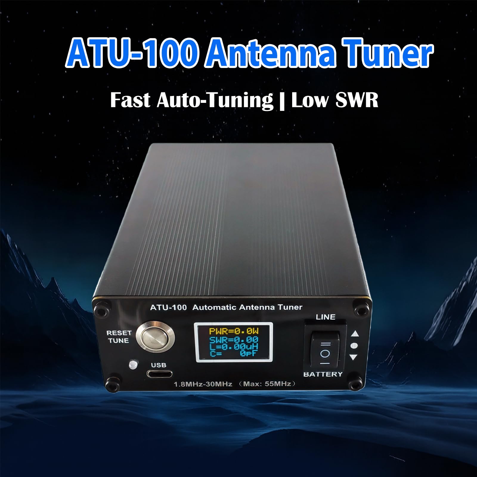 Amazon.com: GOOZEEZOO ATU-100 EXT Automatic Antenna Tuner for Ham