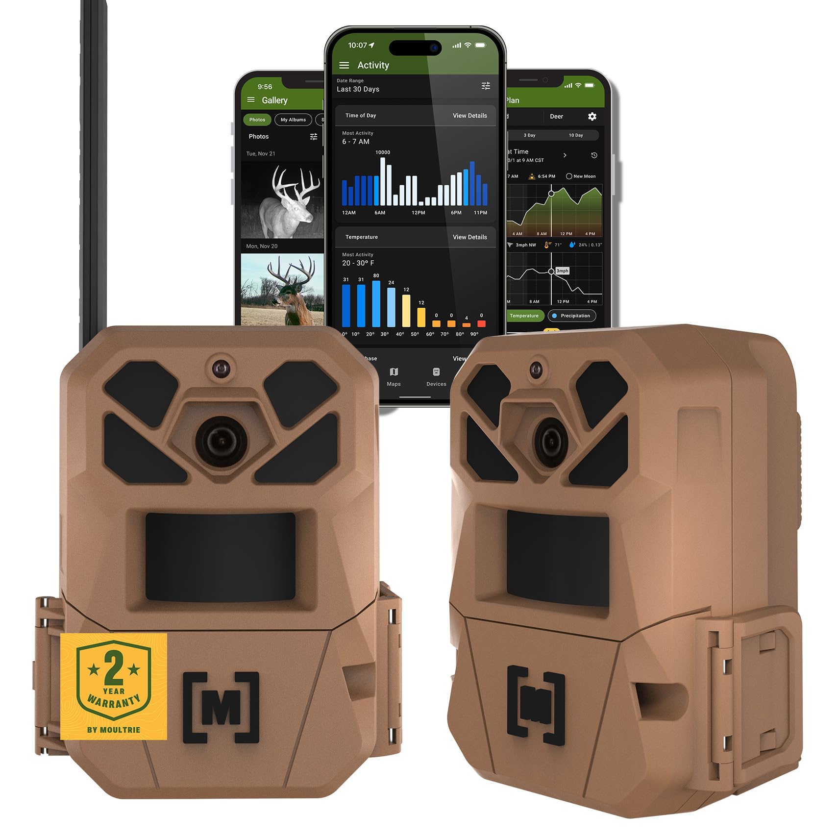 Moultrie Edge 3 Cellular Trail Camera 2-Pack