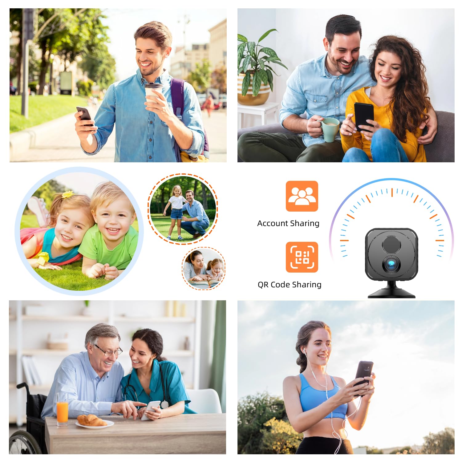 Upgraded Mini Camera 30-Day Battery Life, Wireless Hidden Camera 1080P HD with AI Motion Detection, Auto Night Vision, WiFi Pet, Baby Monitor, Nanny Cam for Home Office Security , Free cloud storage — view 7