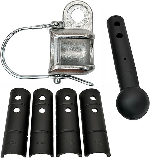 Ball Cup Bike Trailer Hitch System Replacement for Thule Chariot Convert Other Hitch System to Ball Cup System Lay Down Flat (Ball Cup D Pin)