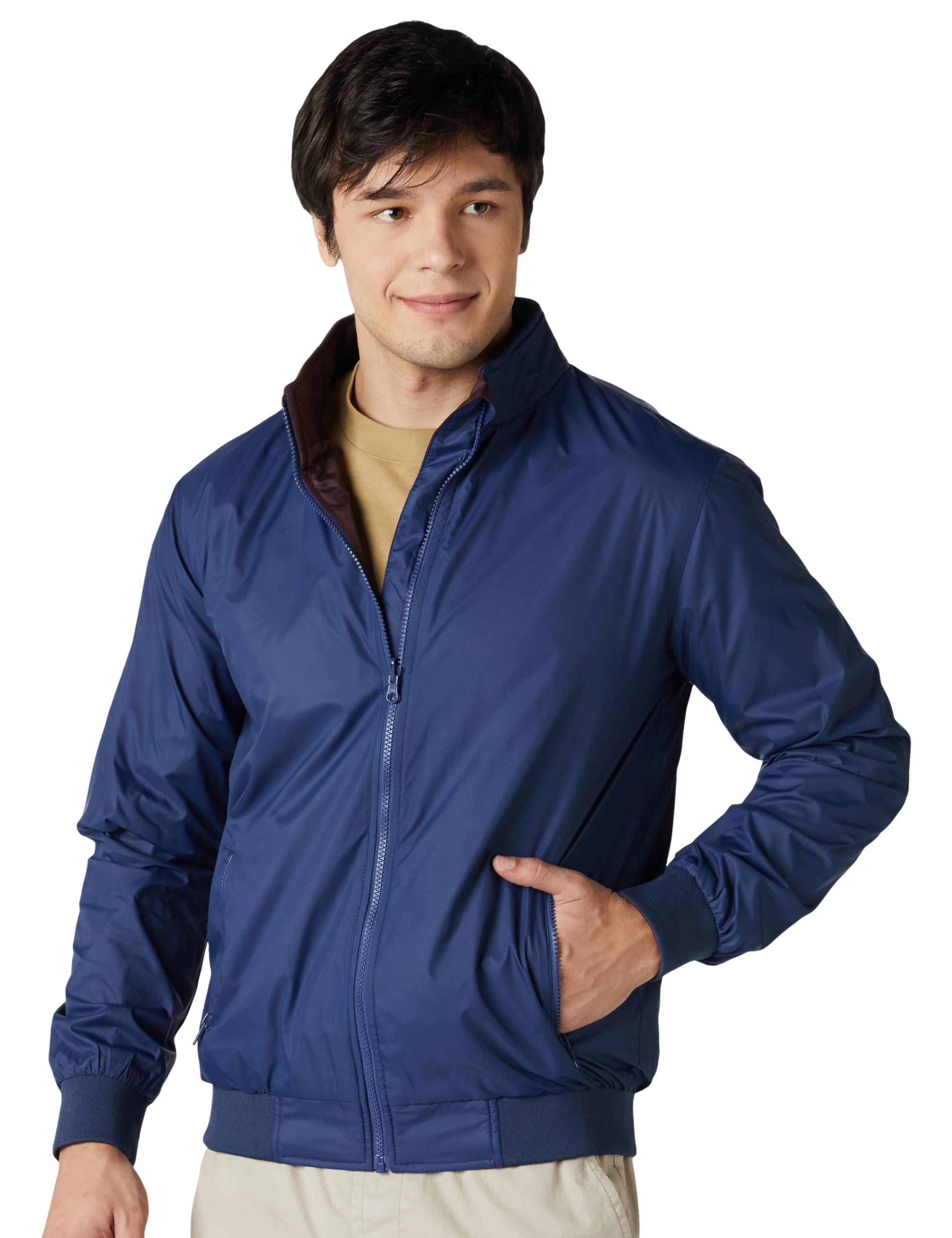 amazon brand - symbol Men's 100% Polyester Regular Jacket-picture-35