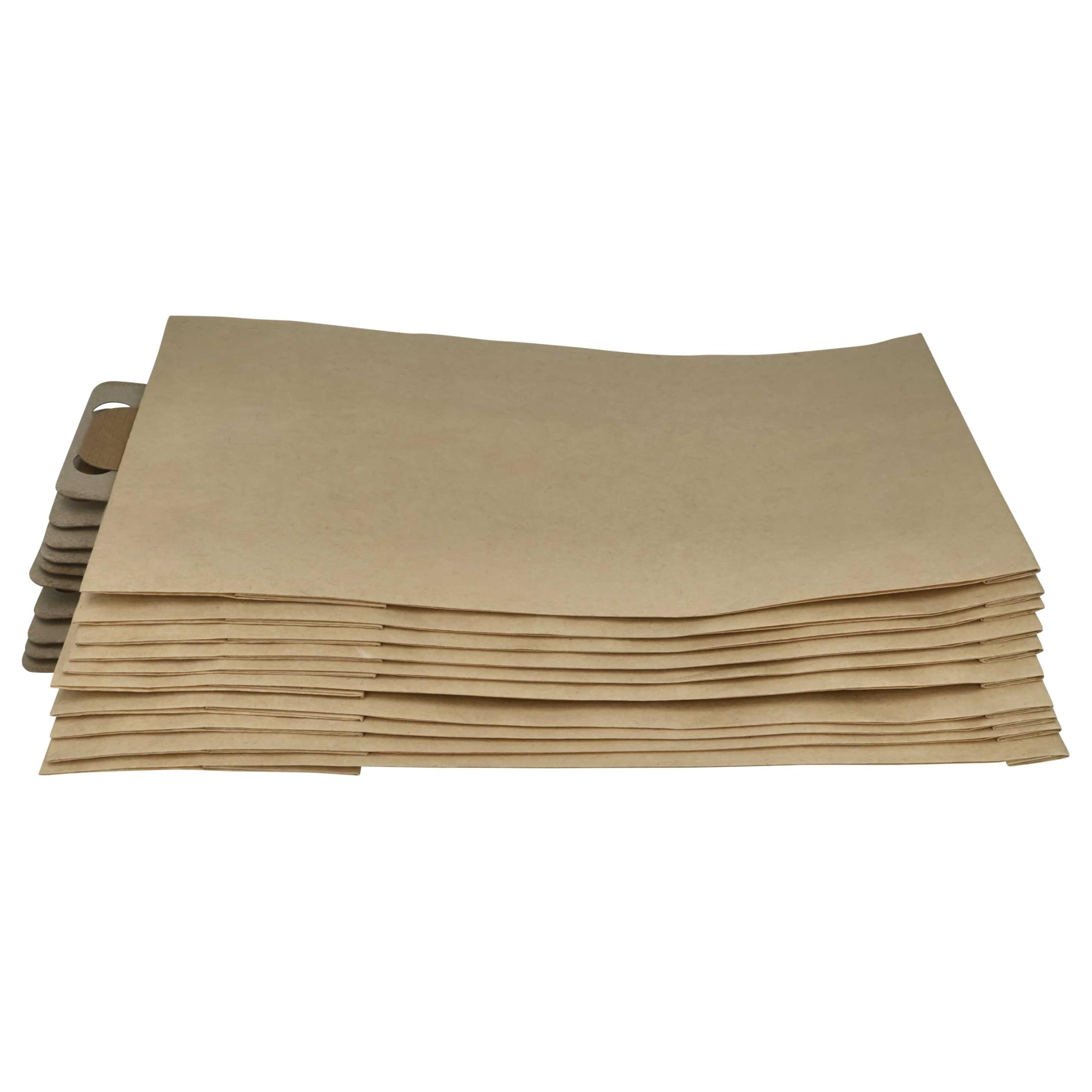 vhbw 100 worków do odkurzacza kompatybilnych z Nilfisk-Alto CDB 3050 Business, 3020 Business, 3000 Business odkurzacz – 44,5 cm x 22 cm, brązowy
