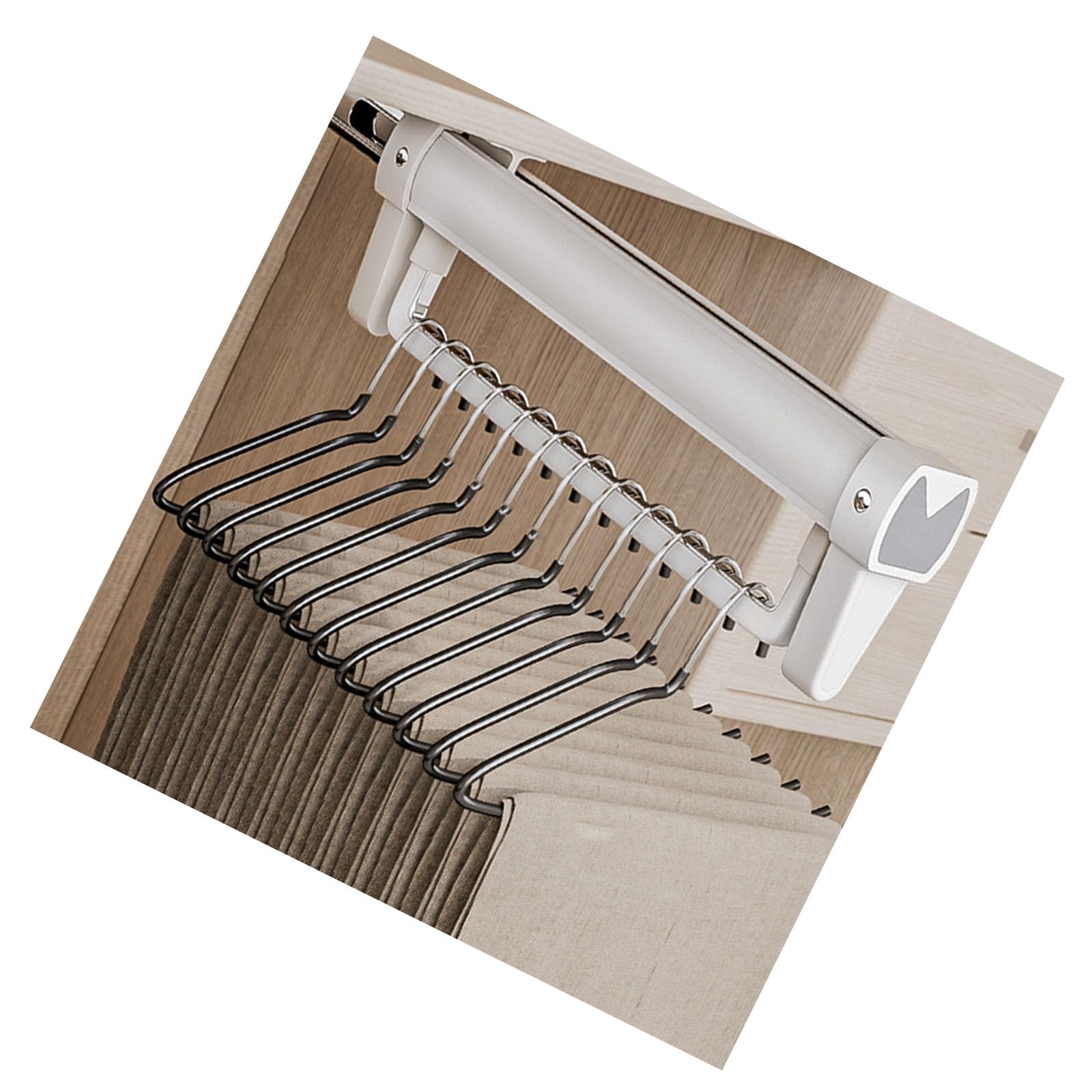 Foldable Aluminum Alloy Hanging Rails with Extendable Designs Portable for Wardrobes Organization and Space Optimization Foldable Wardrobes Organizers