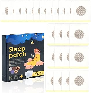 24 Pcs Sleep Patches, Sleep Aid for Adults & Kids, Deep Natural Sleep Promoting Stickers Improve Quality Sleep Help for Children, Gentle & Effective Restful Sleeping Sleep Stickers with Blindfold