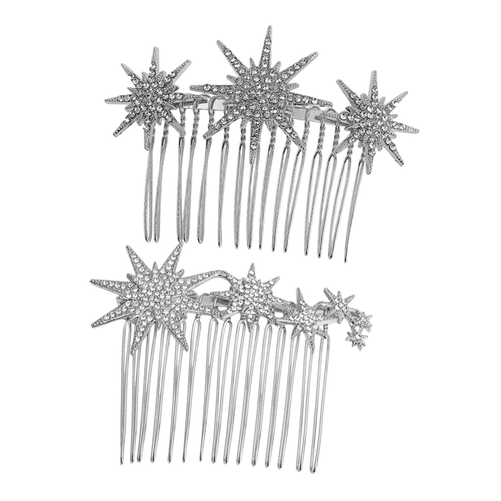 8 Pz Pettine Per a Fiocco Di Neve Pettine Per Da Sposa Pettini Per Per Accessori Donna Pettini Laterali Per Copricapo Da Sposa Metallo Mancare Lega