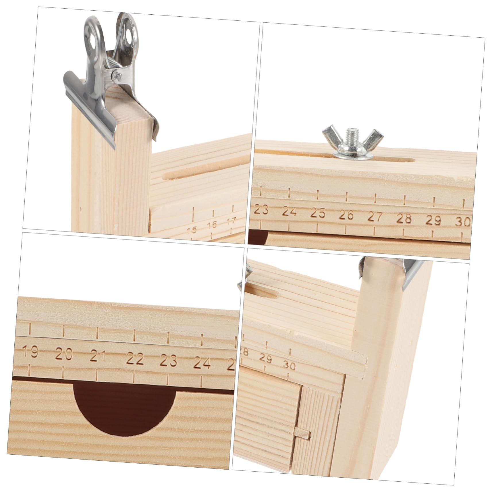 SHINEOFI Telaio in Legno per Intrecciare Braccialetti, Marrone