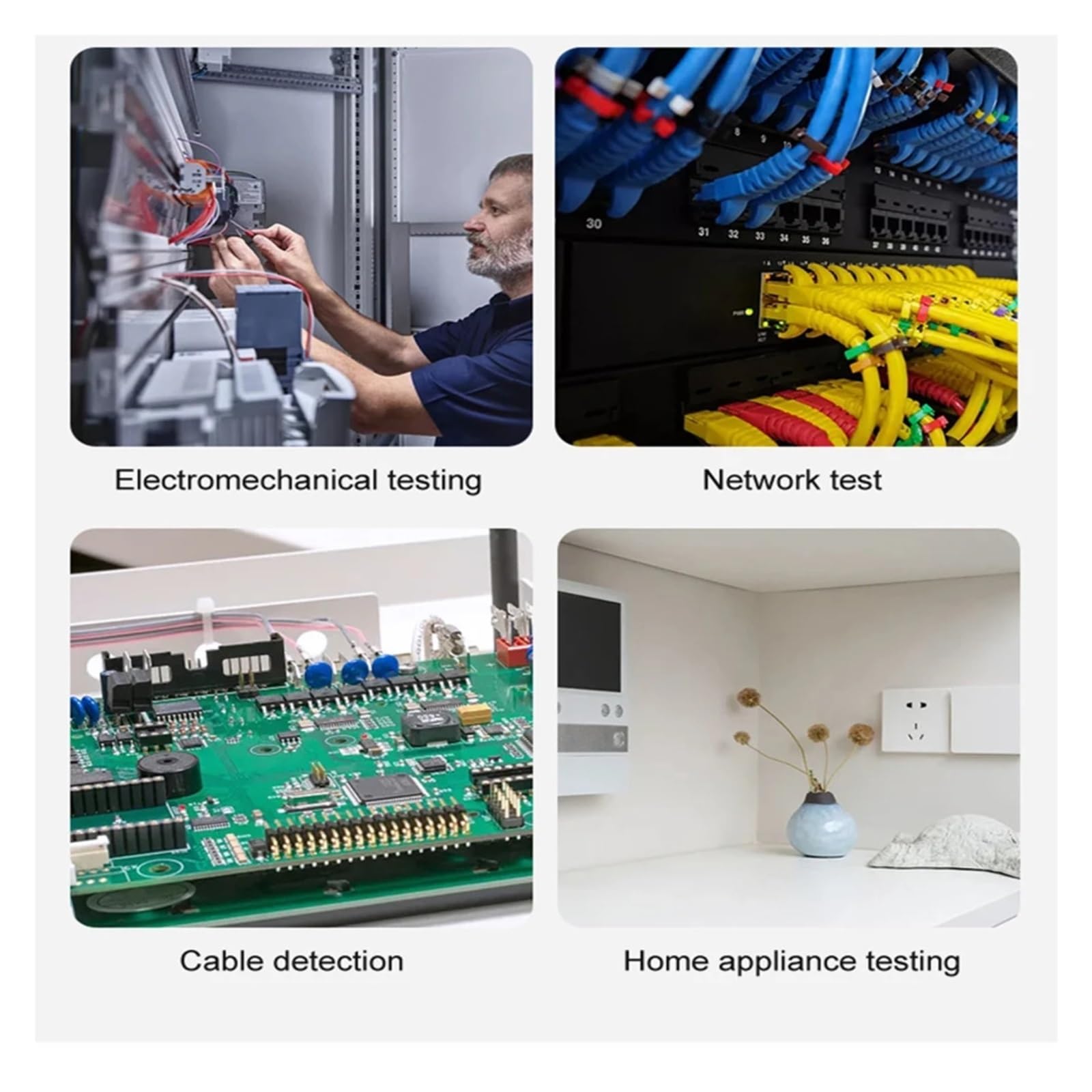 Multifunktions-Netzwerkkabeltester Zur Kabelprüfung, Multimeter, Strom-, Spannungs- Und Widerstandsprüfung, Drahtsucher Leicht Und Tragbar
