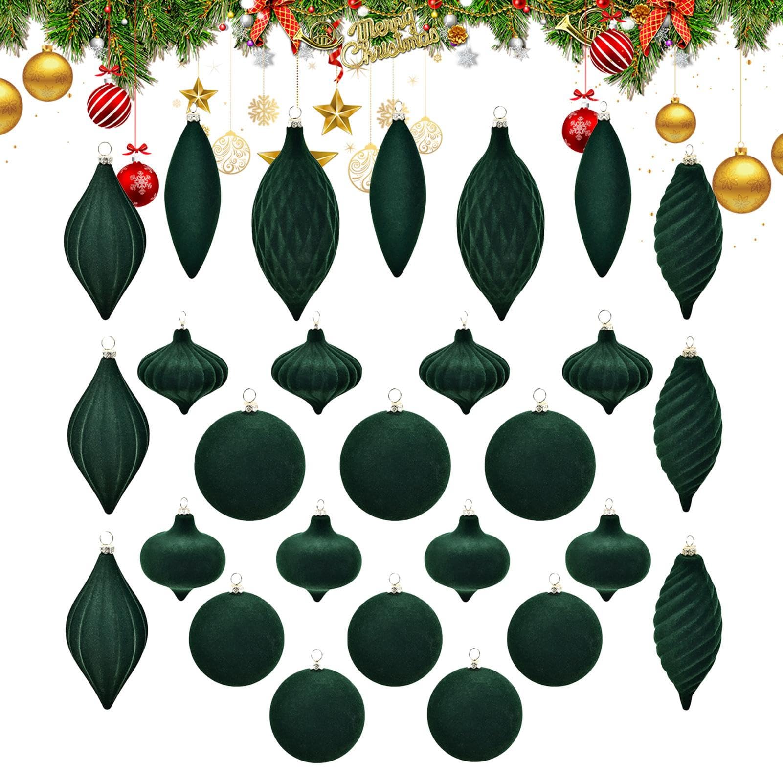 Samt Weihnachtskugeln Ornamente Bruchfest Gemischt Aufhängbar Stilvoll