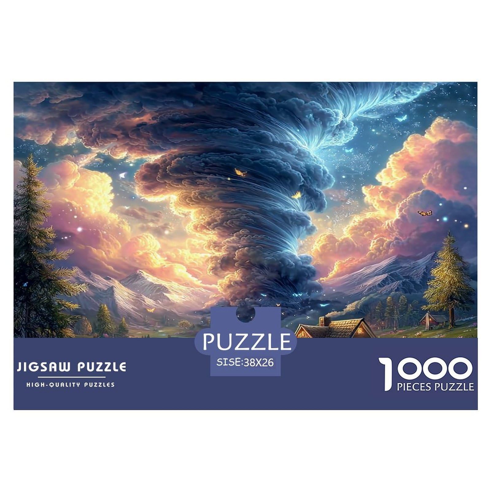 Tornado Jigsaw Puzzles for Adults 1000 Pieces Great Gifts Puzzle Challenge Toy Educational Games Home Decoration 38x26cm/1000pcs — image 1