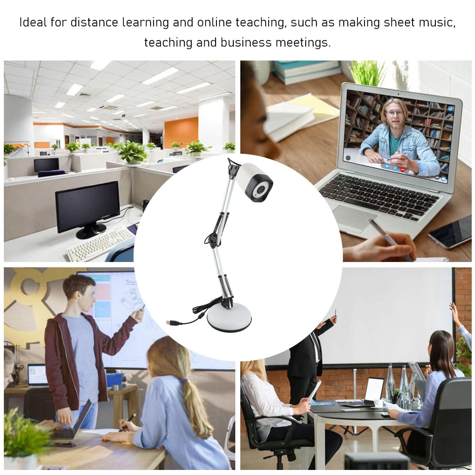 Denash Scanner di Documentari Portatili Intelligenti con Luce LED Integrata per Note, Insegnamento, Lezioni a Lunga Distanza,