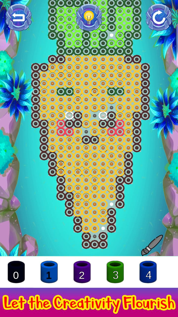 Hama Beads Art Master Color by Number Crafting, Mosaic Coloring