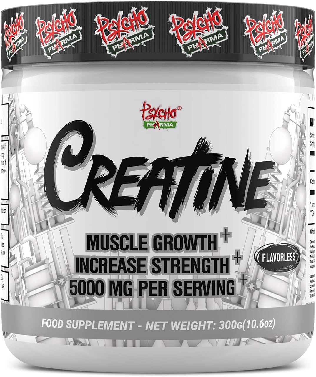 Psycho Pharma Creatine - 3g of Premium Creatine Monohydrate per Serving, 60 Servings