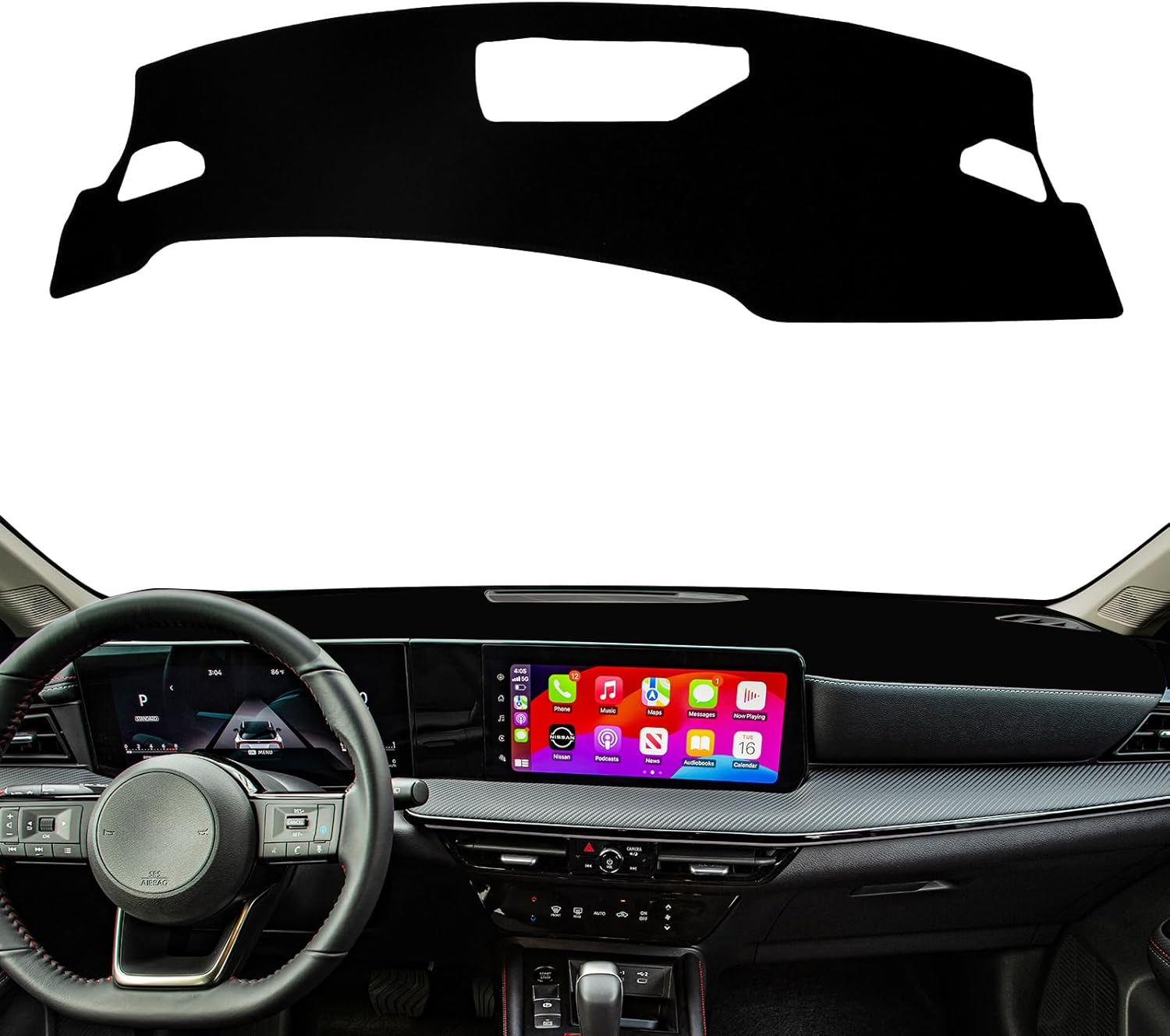 Dashboard Cover for 2025 2026 Nissan Kicks, Non-Slip Dashboard Protector & Sunshield, UV-Blocking, Anti-Glare Dash Mat Pad