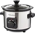Morphy Richards 460300 Slow Cooker 1,5 L, Keramik, 1,5 Liter, gebürsteter Stahl