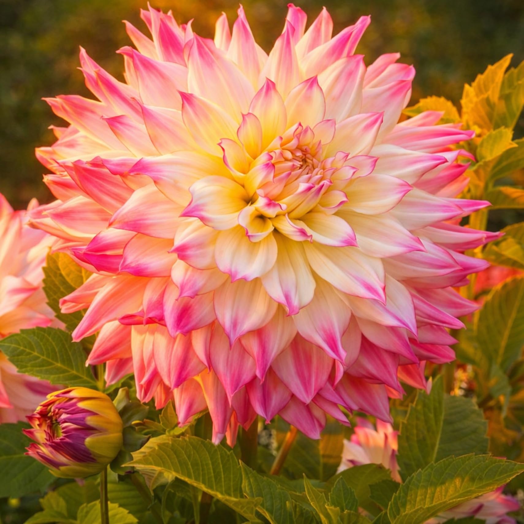 3 Amberflare Dahlia Tubers for Planting - Stunning Pink Color, Sure to Turn Heads (3 Large Tubers)