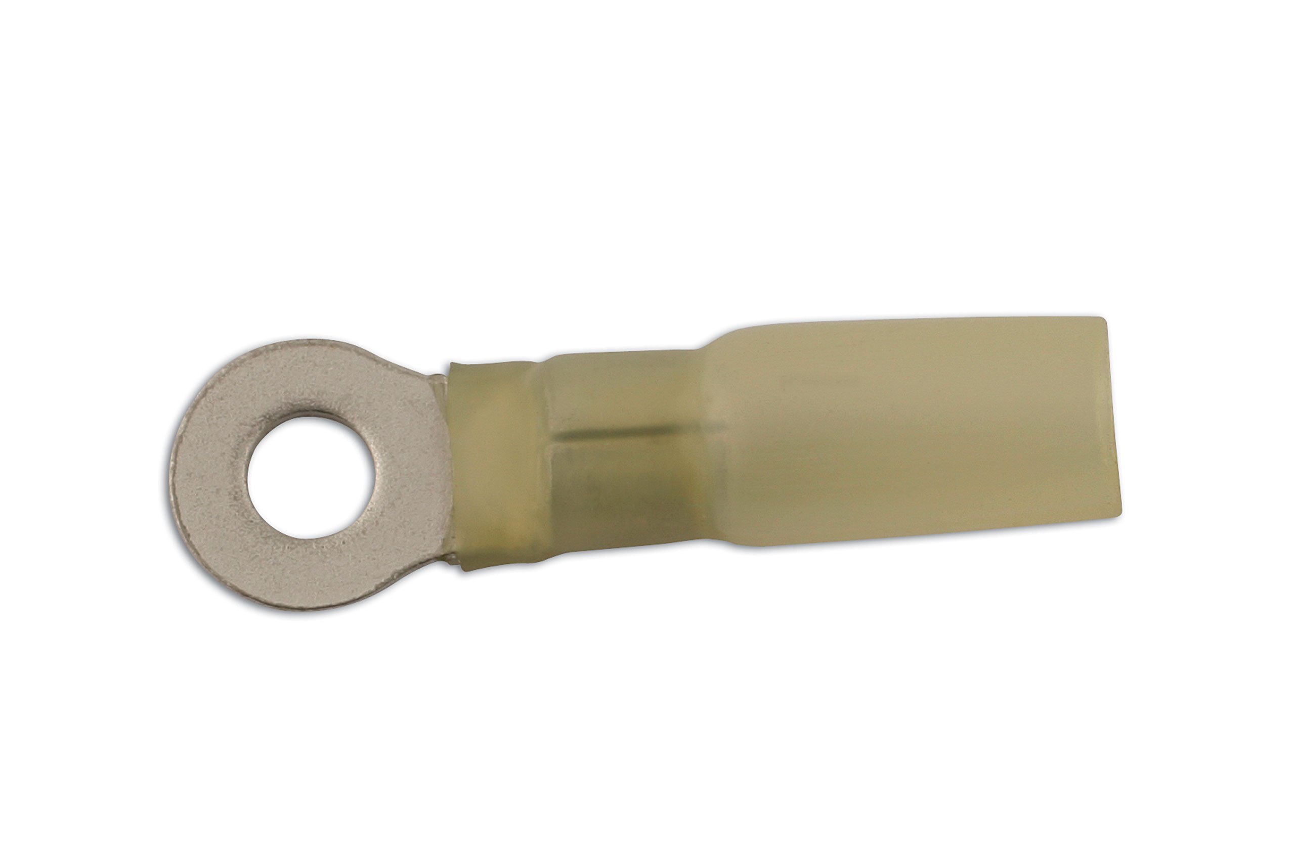 CONNECT 30232 Yellow Heat Shrink Ring Terminal 6.0mm 25Pcs Waterproof Connector