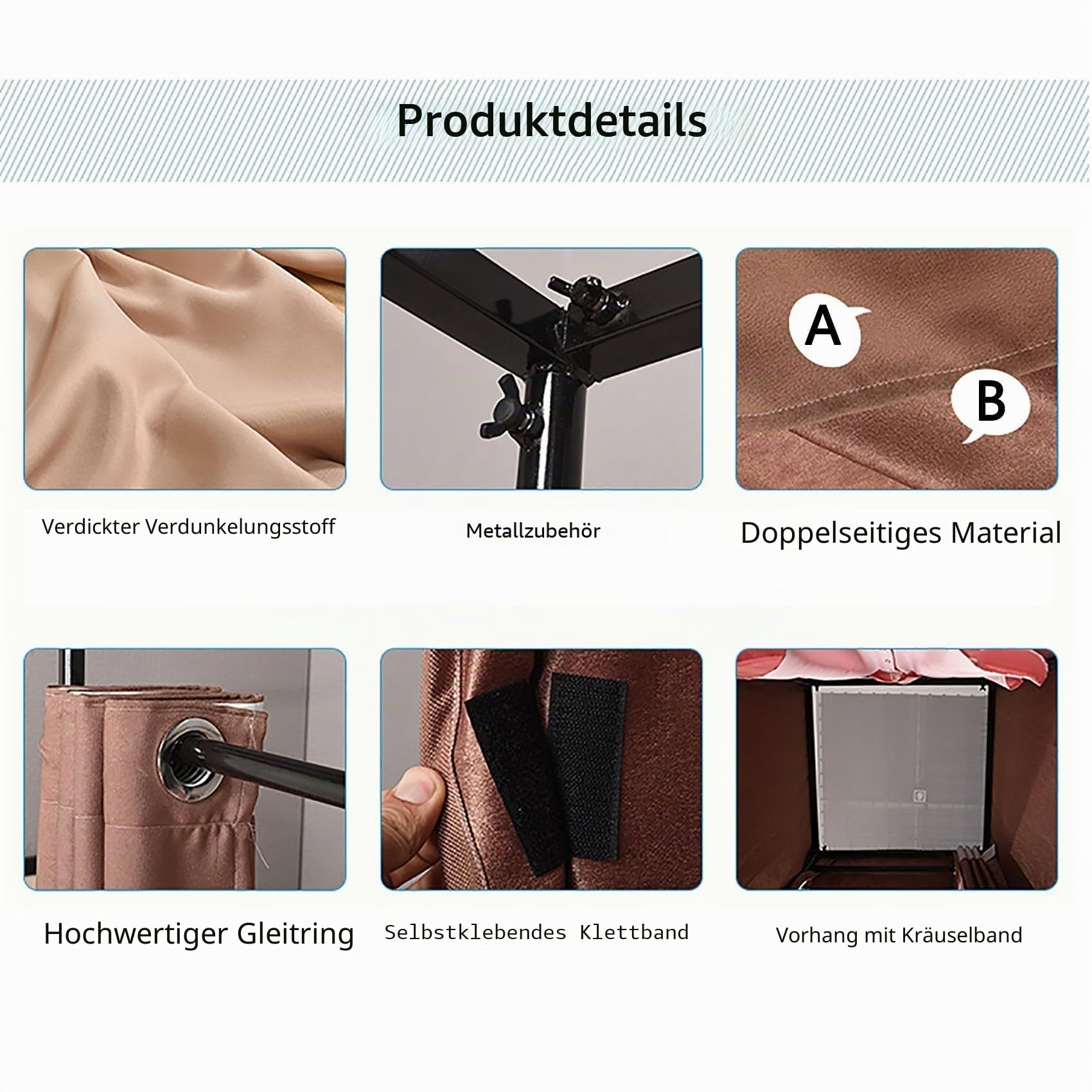 Umkleidekabine Freistehend, Quadratische Tragbarer Umkleideraum, ,Bodenstehende Bekleidungsgeschäft Sichtschutz Vorhänge Für Büro Ankleidezimmer, Einkaufszentrum(Gray)
