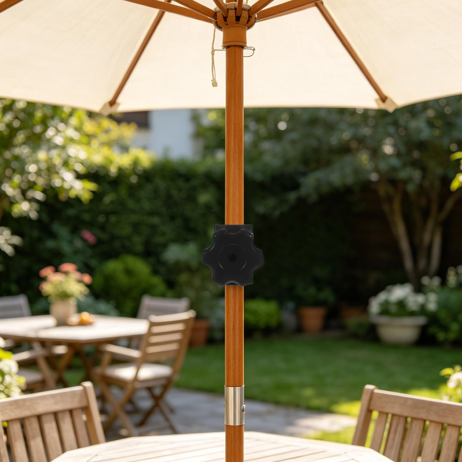 fix patio umbrella pole Connector for Beach Repair 32mm 28mm Black Best Choice Products 7.5ft Outdoor Solar Market Table Patio Umbrella for Deck  Pool w/ Tilt  Crank  LED Lights - Carnation Zidtia 42 inch Round Color:white