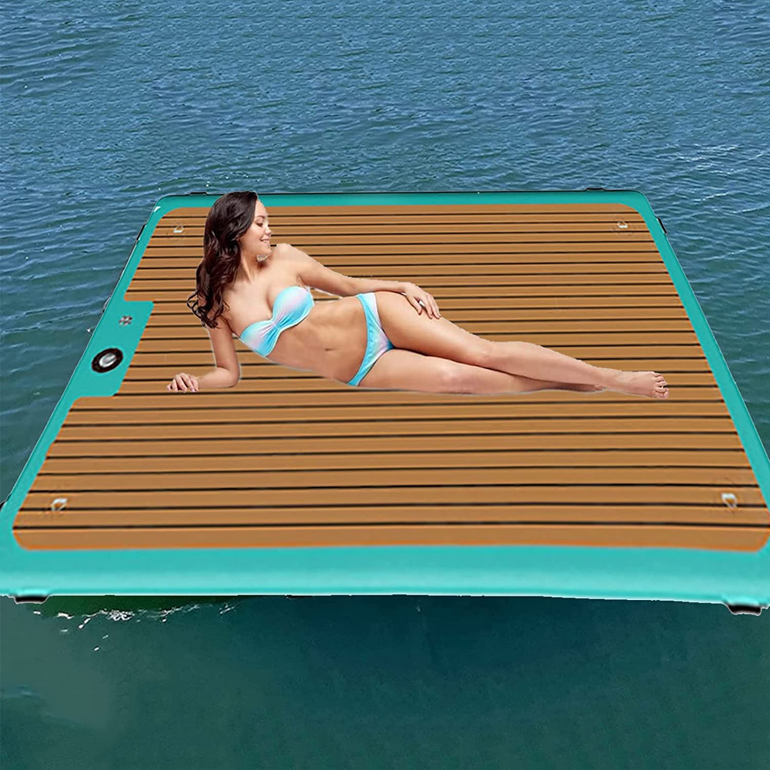 Buy Water PVC Platform Dock,Portable Inflatable Floating Island Pad