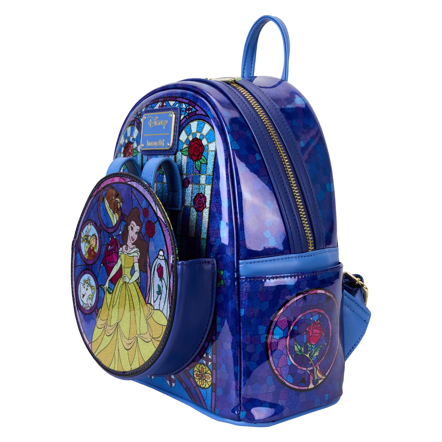 Set of 2 Loungefly mini backpack Belle with ears New @loungefly Disney Princess Belle Ears! These ears are an  main image 2