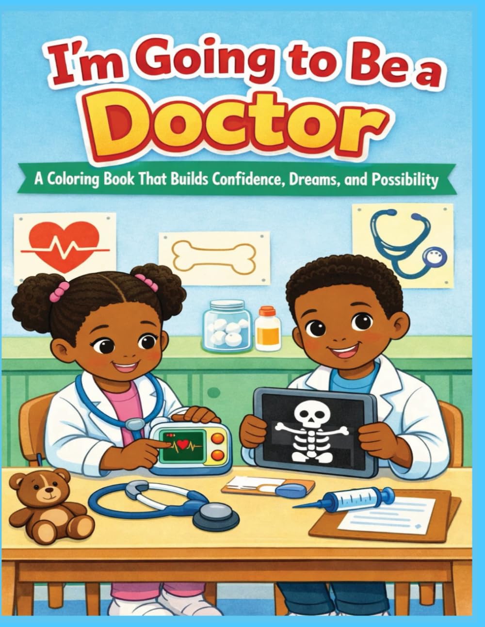 I'm going to be a doctor.": "A Coloring Book That Builds Confidence, Dreams, and Possibility
