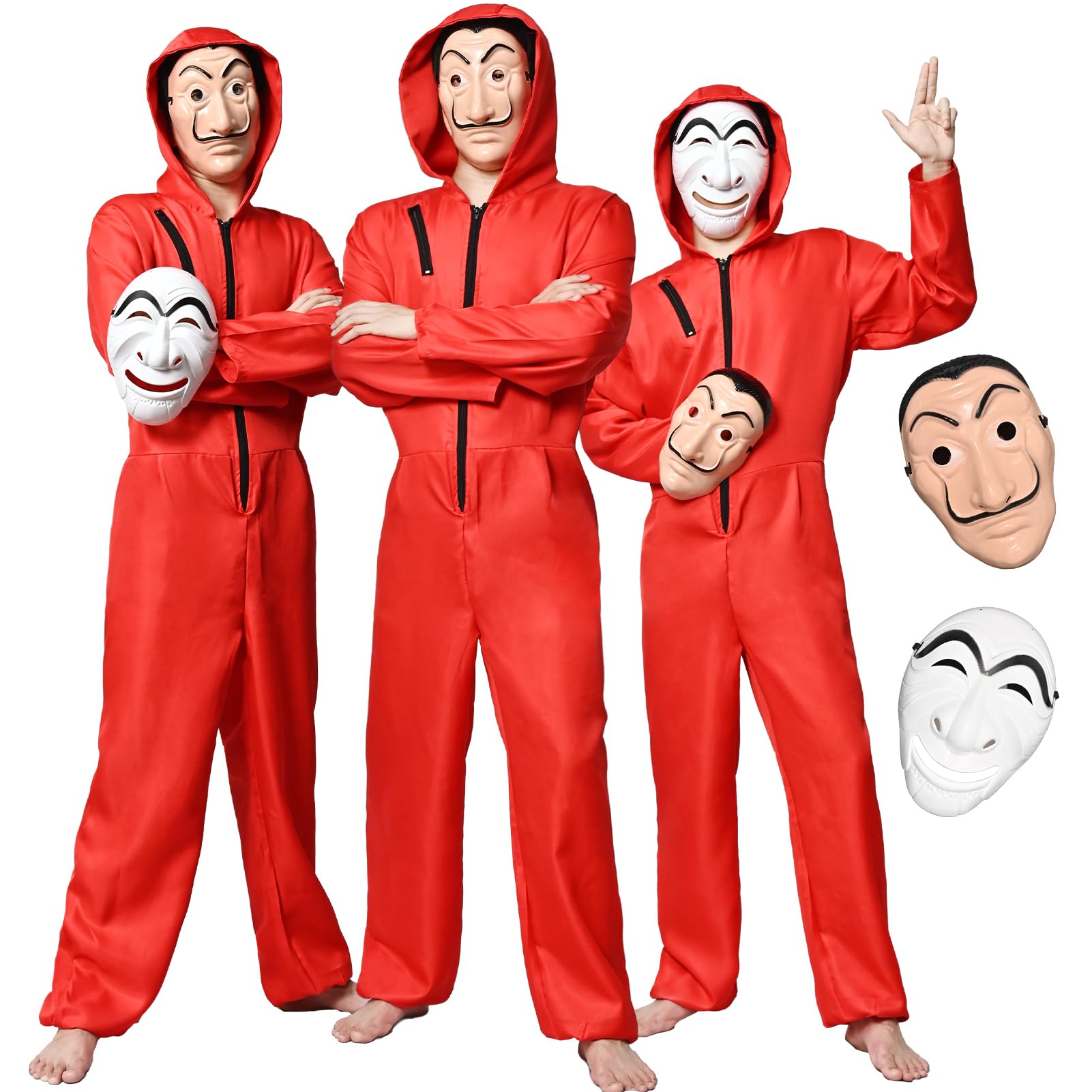 Amazon.co.jp: [Matreeglam] ペーパーハウス コスプレ 仮装 赤い連体服