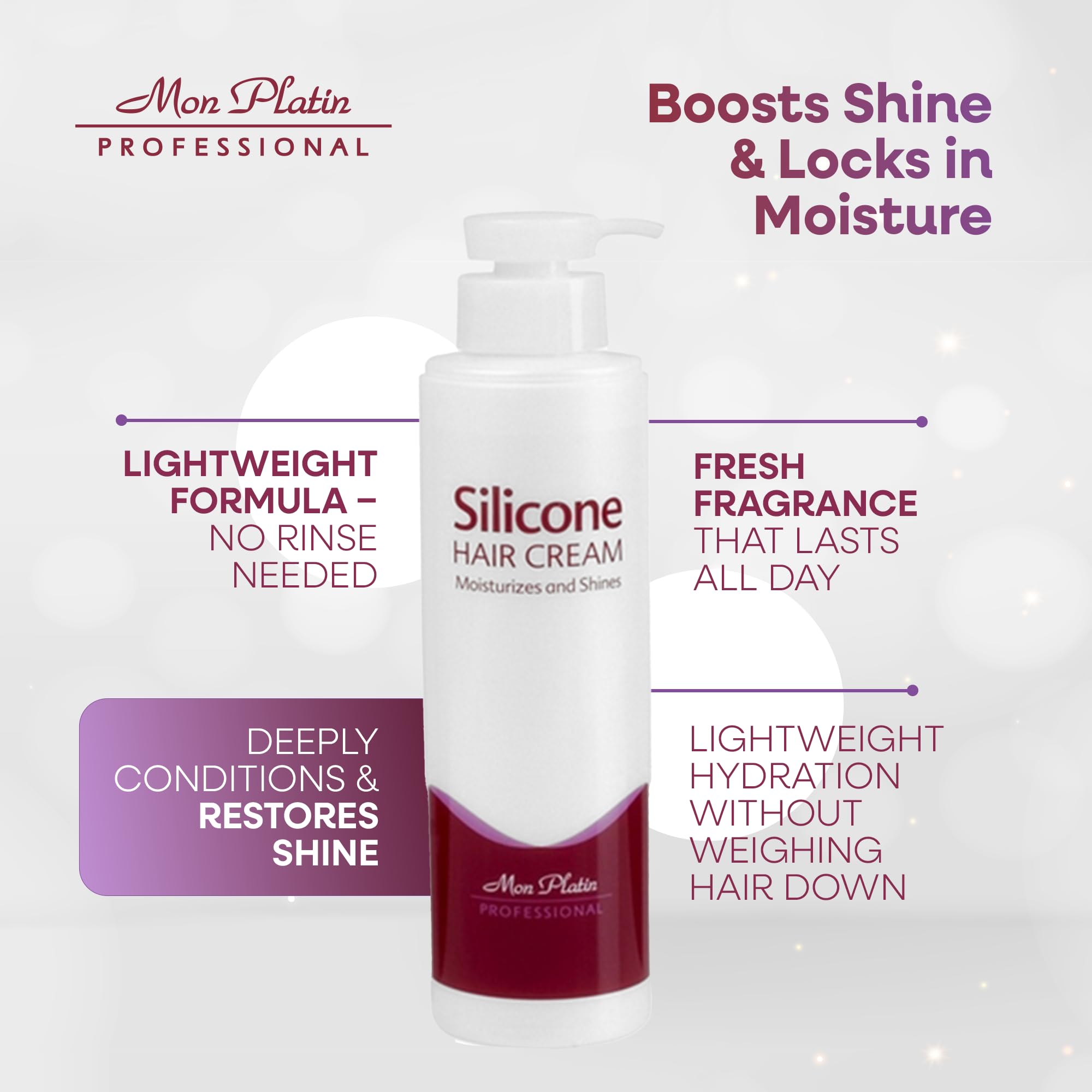 Amazon.com: Mon Platin Silicone Hair Cream – Leave-In Detangler 