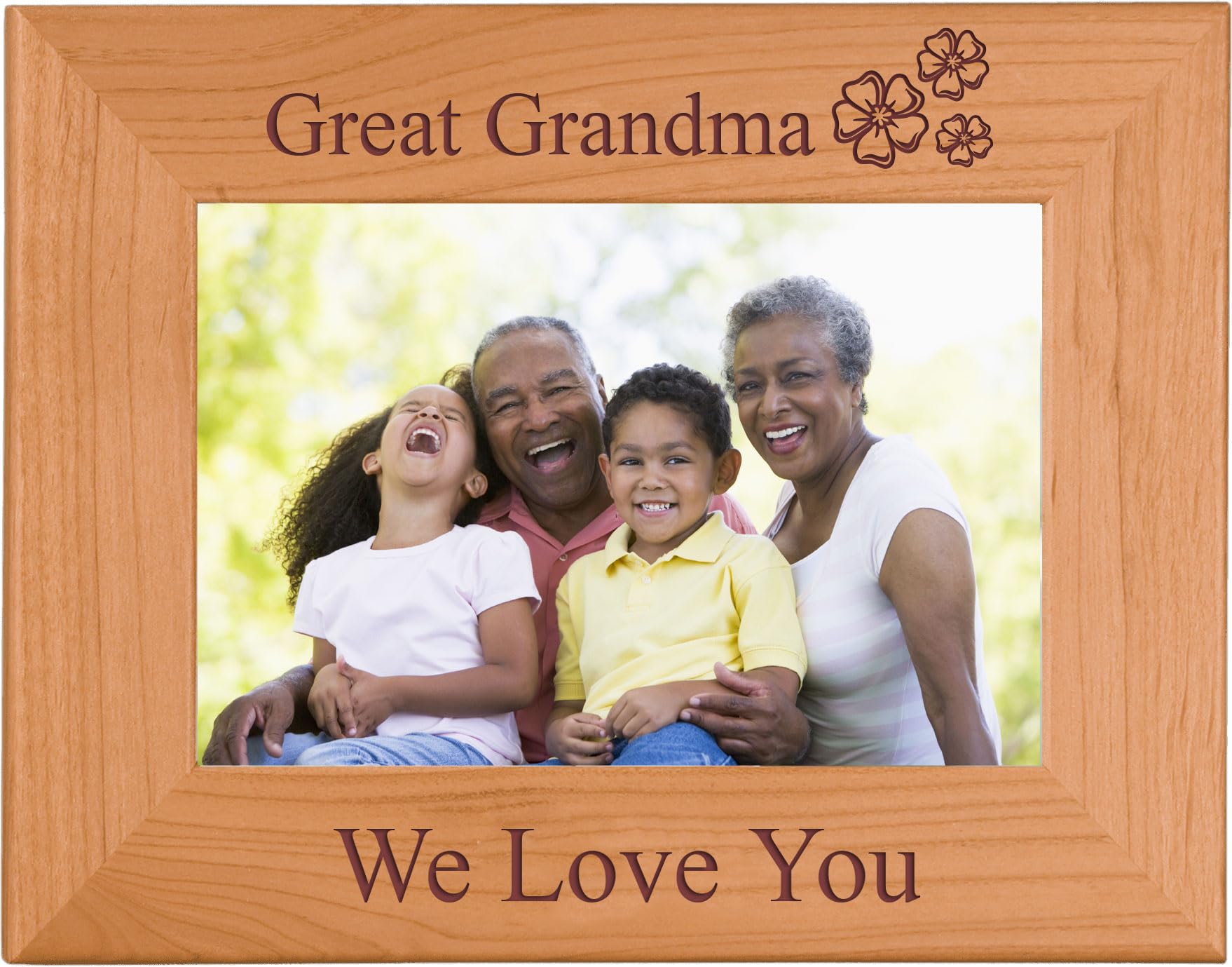 Amazon.co.jp: Great Grandma We Love You - 彫刻木製写真フレーム