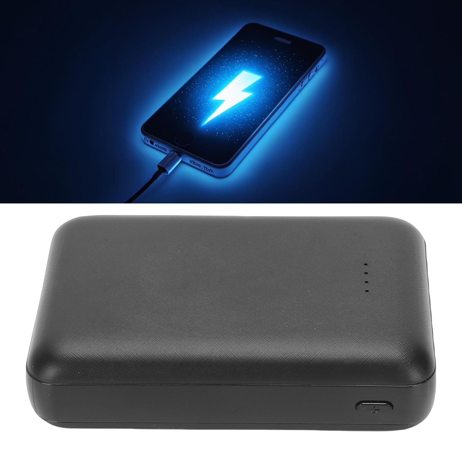 Zunate Batterie Rechargeable 20 000 MAh avec Indicateur de Niveau de Puissance pour Vêtements Chauffants, Chargeur Portable Compact Noir