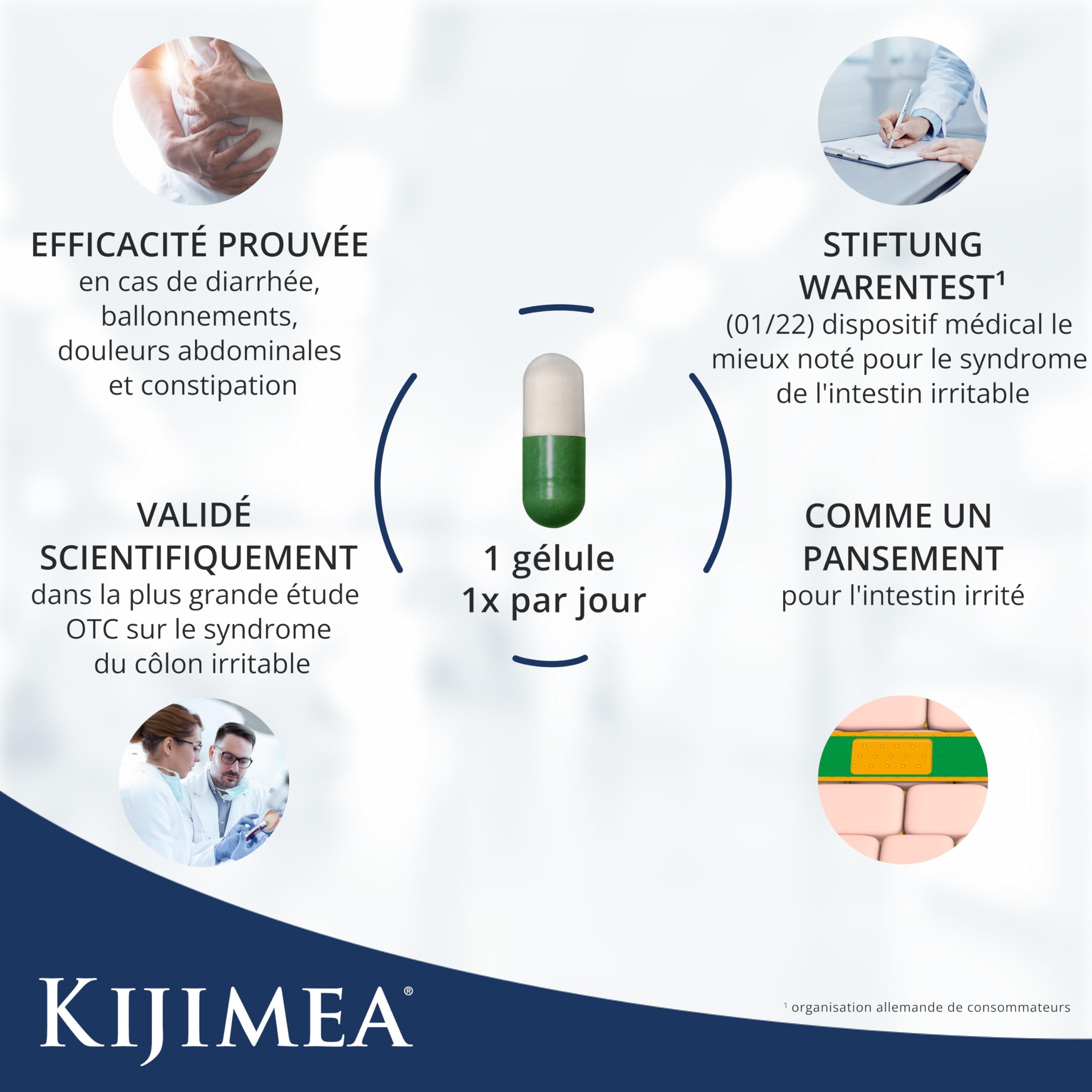 KIJIMEA Côlon Irritable PRO - 90 gélules contre le syndrome du côlon irritable